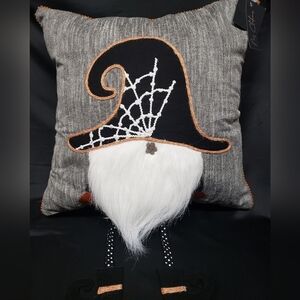 Mi Chateaux Gnome Pirate Dangle Leg Halloween Pillow